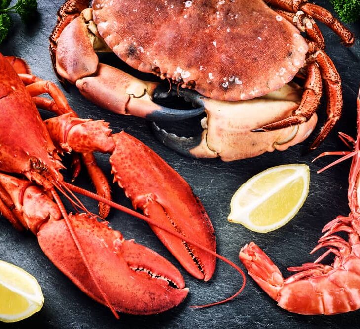 crab and lobster