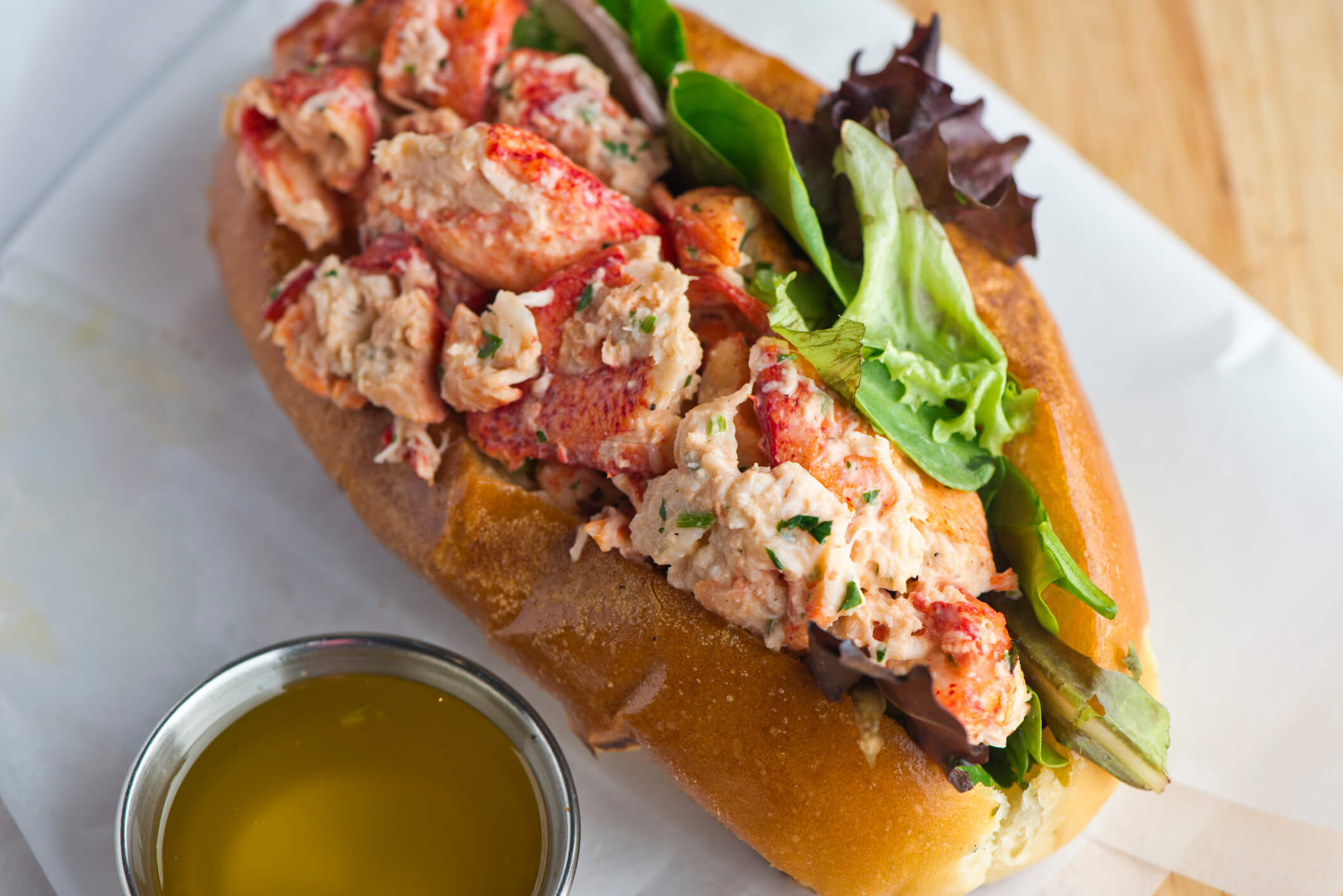 A buttery, delicious lobster roll