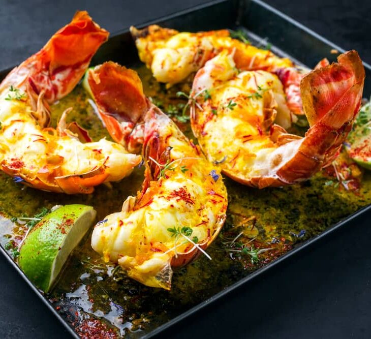 reheat lobster tails in oven pan