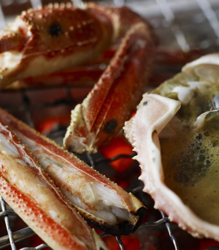 grilled crab legs