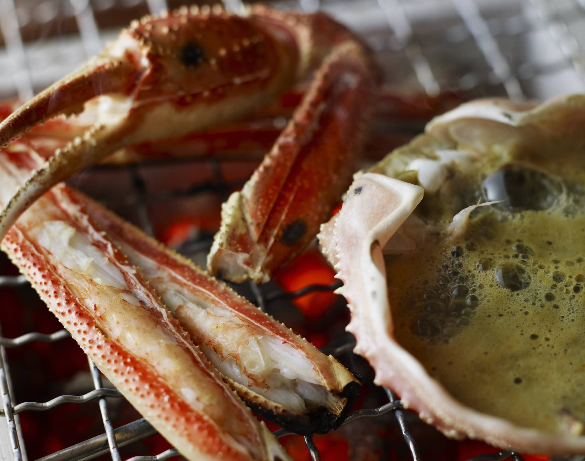 grilled crab legs