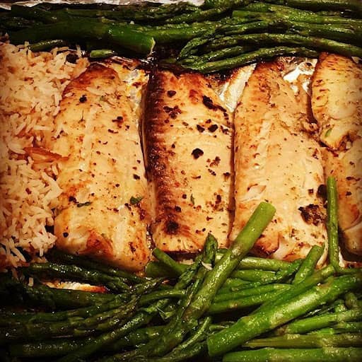 grilled tilapia with asparagus