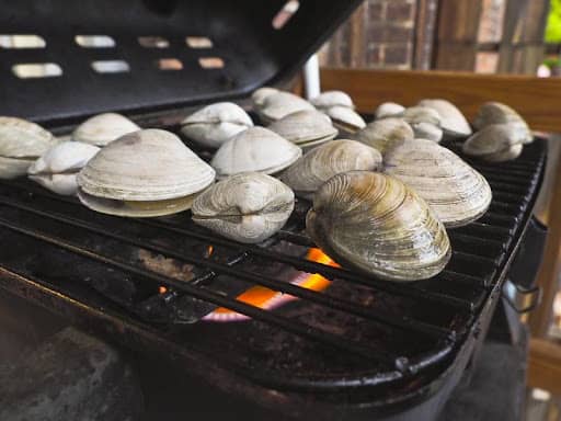 clams on the grill