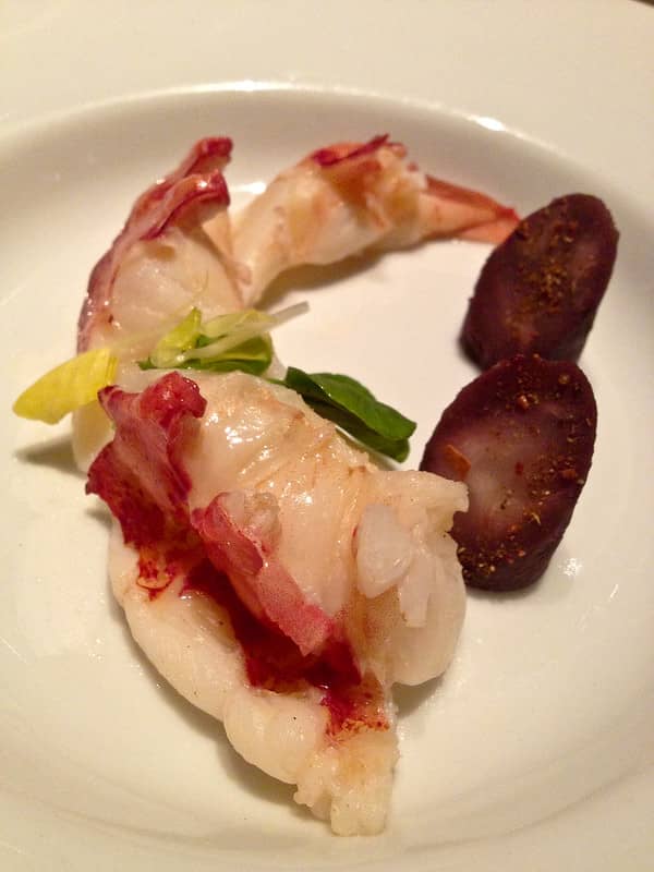 butter poached lobster tail ready to eat