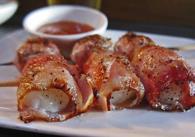 bacon wrapped scallops