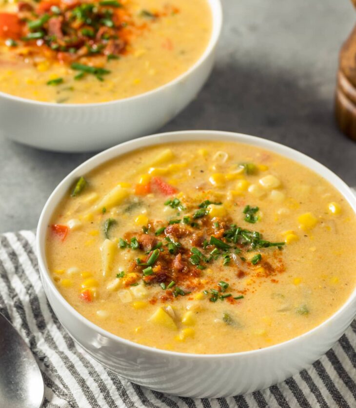 scallop and corn chowder