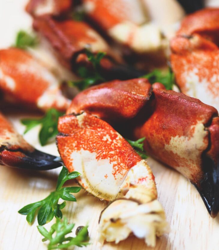 boiled stone crab claws