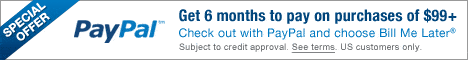 Pay with PayPal Credit, click to learn more